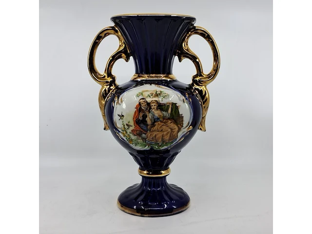 Italiaanse vaas (schatting midden 20e eeuw) - capodimonte stijl - afbeelding 1 van  10