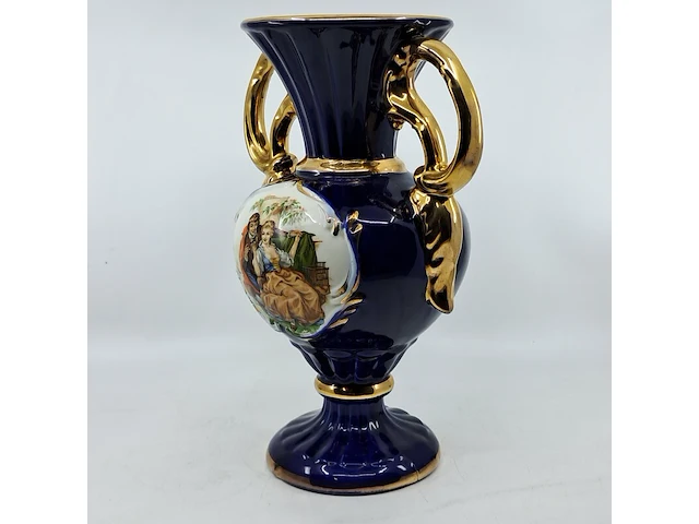 Italiaanse vaas (schatting midden 20e eeuw) - capodimonte stijl - afbeelding 3 van  10