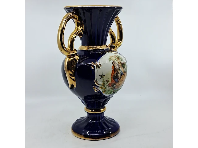 Italiaanse vaas (schatting midden 20e eeuw) - capodimonte stijl - afbeelding 6 van  10