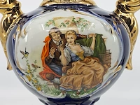 Italiaanse vaas (schatting midden 20e eeuw) - capodimonte stijl - afbeelding 7 van  10