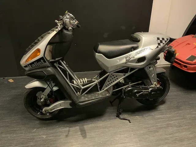 Italjet bromscooter dragster 50 racing brommer - afbeelding 1 van  15