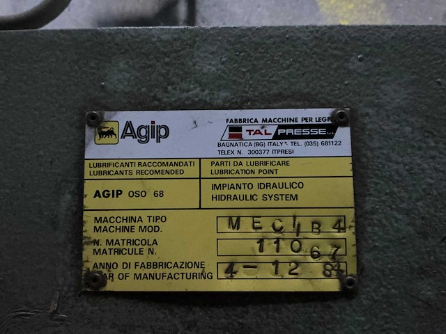 Italpresse - mec b 4 - fineerpers - afbeelding 4 van  13