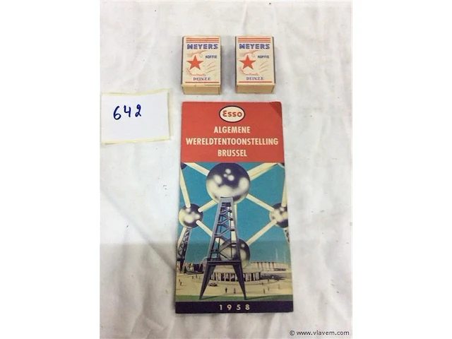 Items expo 1958 3stuks - afbeelding 2 van  4