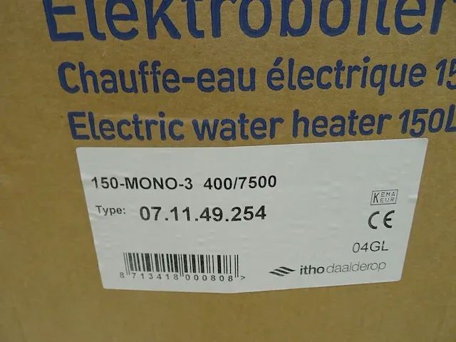 Itho daalderop - 150l mono-3 - boiler - afbeelding 3 van  8