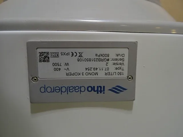 Itho daalderop - 150l mono-3 - boiler - afbeelding 8 van  8