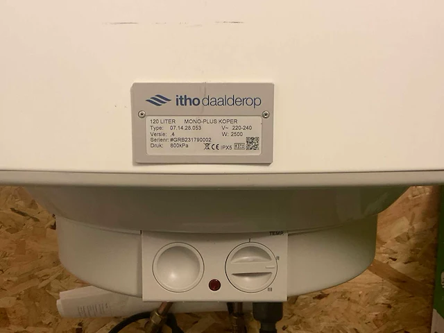 Itho daalderop 120 mono plus elektrische boiler - afbeelding 6 van  6
