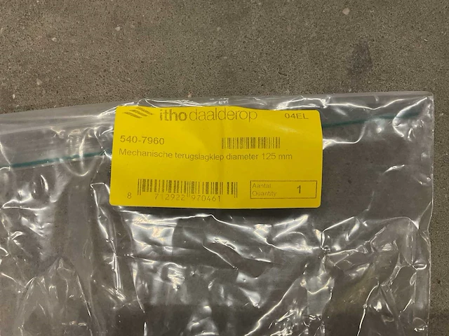 Itho daalderop 125mm 540-7960 mechanische terugslagklep (7x) - afbeelding 2 van  2