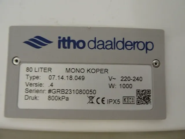 Itho daalderop 80l - 07.14.18.049 - boiler - afbeelding 6 van  6