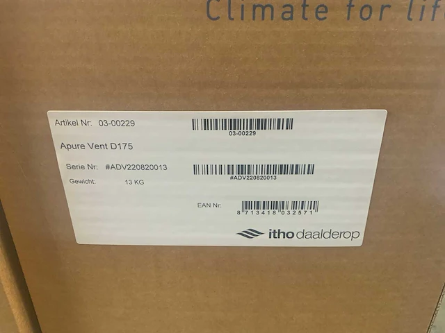 Itho daalderop hru/ apure vent d175 warmte terugwinunit - afbeelding 5 van  6