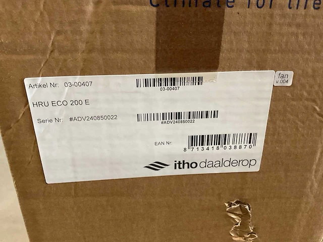 Itho daalderop hru eco 200 e warmteterugwinunit - afbeelding 4 van  4