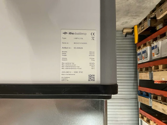 Itho daalderop i-wpv 270l 03-00629 warmtepomp voorraadvat - afbeelding 5 van  6