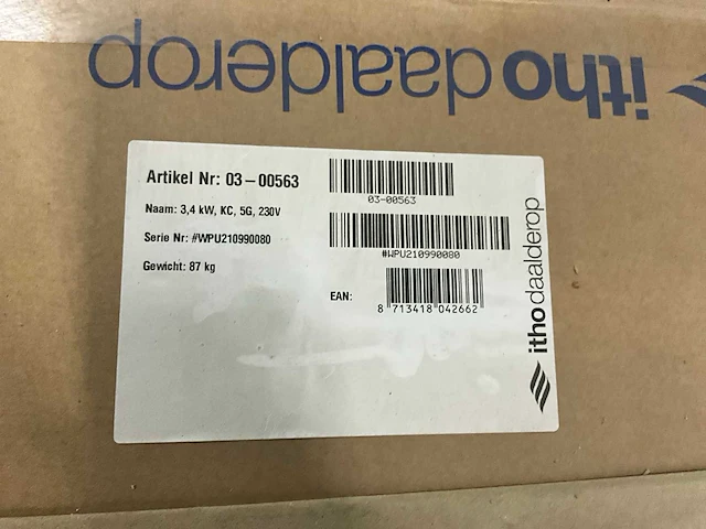 Itho daalderop wpu 5g w/w warmtepomp 3.5kw - afbeelding 4 van  4