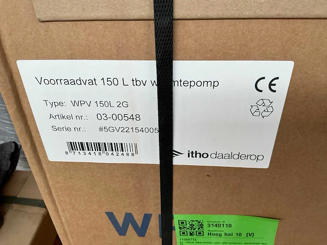 Itho daalderop wpv 150l 2g warmtepomp voorraadvat - afbeelding 3 van  3