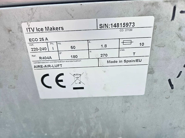 Itv - eco25a - ijsblokjesmachine - afbeelding 5 van  5