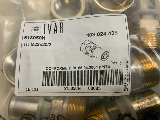 Ivar koppeling 513050n (180x) - afbeelding 2 van  3