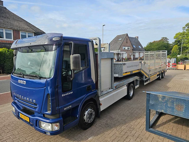 Iveco 2003 eurocargo vrachtwagen met semi dieplader - afbeelding 12 van  21