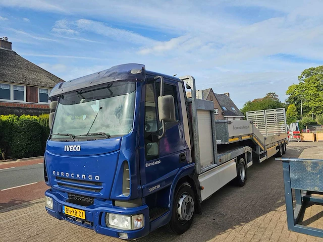 Iveco 2003 eurocargo vrachtwagen met semi dieplader - afbeelding 18 van  21