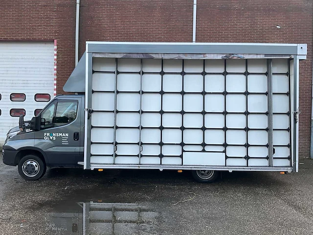 Iveco 50-c17 glasvrachtwagen met werkplaatsinrichting en glasrestelen (elektrisch afsluitbaar) 185996km bouwjaar: 2016, 34-bhd-8 - afbeelding 14 van  35