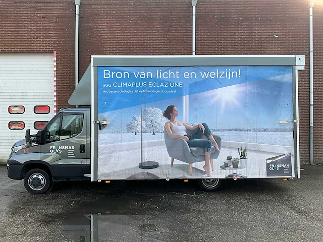 Iveco 50-c17 glasvrachtwagen met werkplaatsinrichting en glasrestelen (elektrisch afsluitbaar) 185996km bouwjaar: 2016, 34-bhd-8 - afbeelding 12 van  35