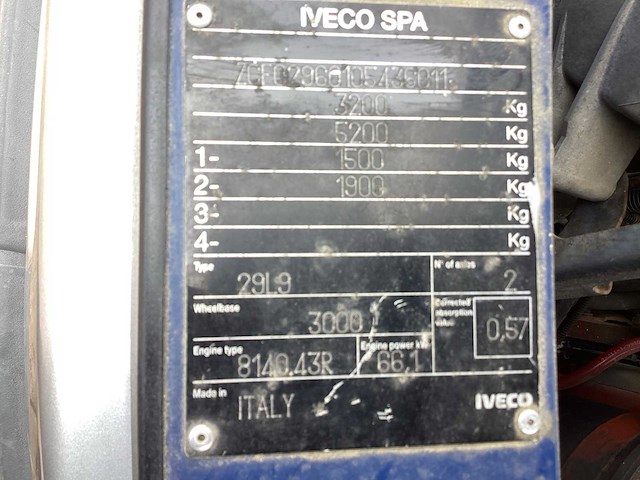 Iveco daily 29l9 bedrijfswagen - afbeelding 14 van  14