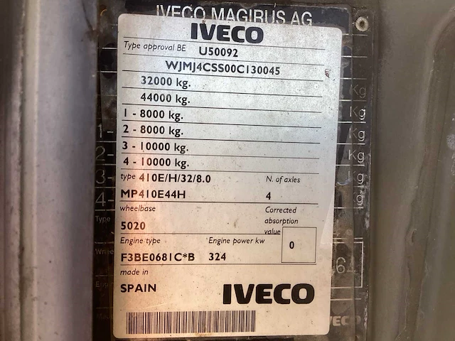 Iveco eurotrakker alc 8x4 vrachtwagen - afbeelding 3 van  15