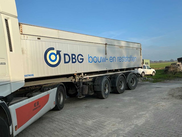 Iveco stralis 480 e6 opleggertrekker + aluminium geïsoleerde kieptrailer - afbeelding 7 van  72