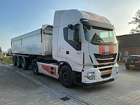 Iveco stralis 480 e6 opleggertrekker + aluminium geïsoleerde kieptrailer - afbeelding 23 van  72