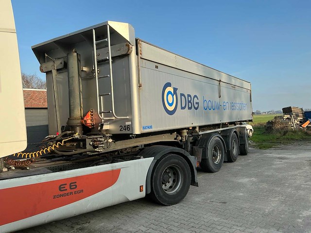 Iveco stralis 480 e6 opleggertrekker + aluminium geïsoleerde kieptrailer - afbeelding 55 van  72