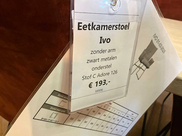 Ivo eetkamerstoel (6x) - afbeelding 6 van  7