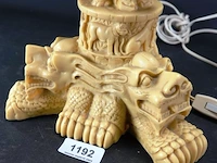 Ivorine chinese lampvoet - afbeelding 4 van  5