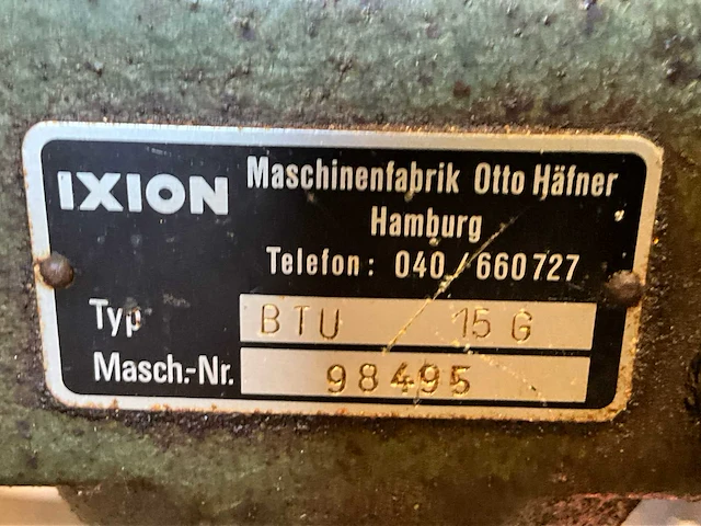 Ixion b1u 15g kolomboormachine - afbeelding 8 van  9