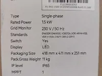 Izen - mp1720330 - set van 6 gebruikte full black zonnepanelen (330 wp) en 1 nieuwe aeg as-ir01-1500 omvormer (1-fase) - afbeelding 2 van  12