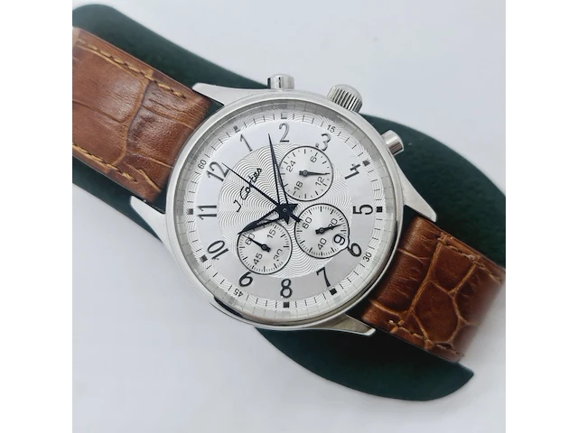 J. cortes chronograaf herenhorloge - sigarenmerk - afbeelding 2 van  7