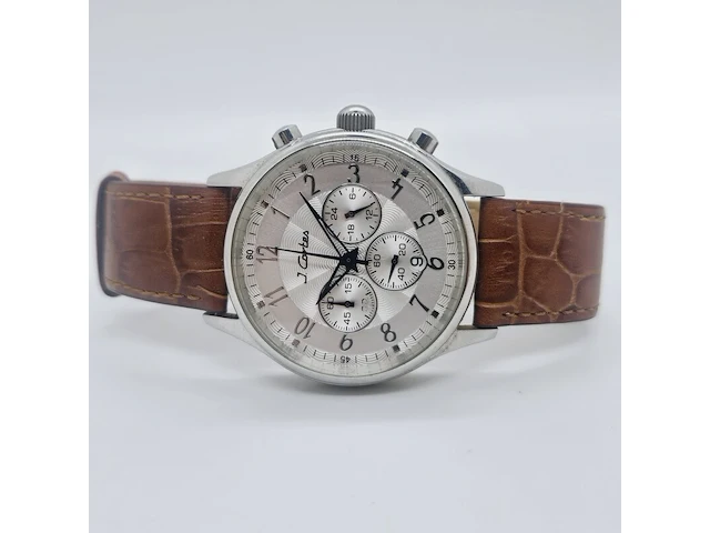 J. cortes chronograaf herenhorloge - sigarenmerk - afbeelding 5 van  7