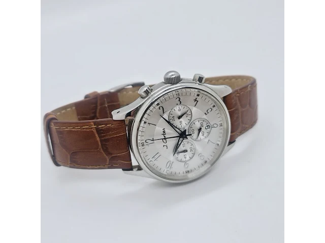 J. cortes chronograaf herenhorloge - sigarenmerk - afbeelding 6 van  7