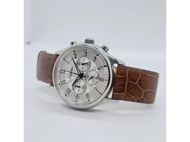 J. cortes chronograaf herenhorloge - sigarenmerk - afbeelding 7 van  7