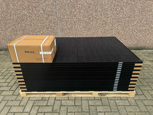 Ja solar - set van 16 full black zonnepanelen (395 wp) en 1 solax x3-mic-6k-g2 omvormer (3-fase) - afbeelding 1 van  10
