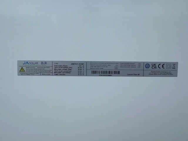 Ja solar - set van 8 full black zonnepanelen (395 wp) en 1 solax 3.0k omvormer (1-fase) - afbeelding 5 van  9
