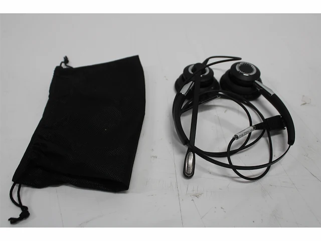 Jabra biz 2400 ii qd duo nc wideband headset hoofdband zwart - afbeelding 3 van  3