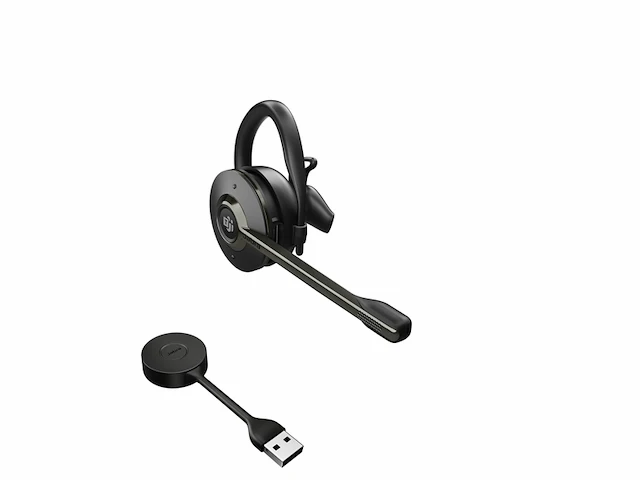 Jabra engage 55 on ear headset volumeregeling, microfoon uitschakelbaar zwart - afbeelding 1 van  4