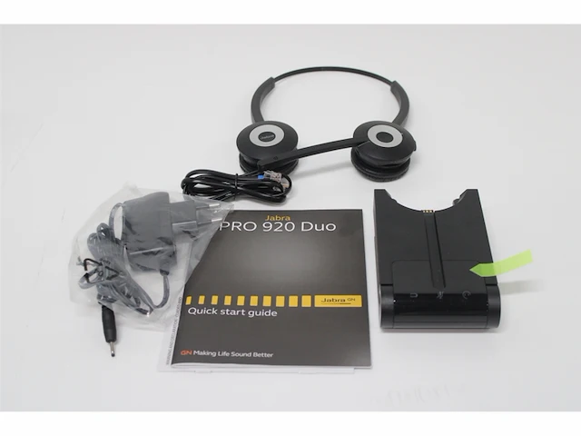 Jabra pro 920 duo headset hoofdband zwart - afbeelding 5 van  6