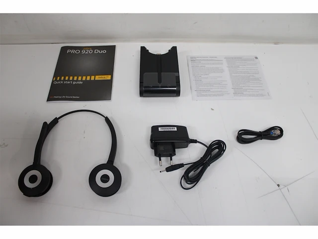 Jabra pro 920 duo headset hoofdband zwart - afbeelding 5 van  5