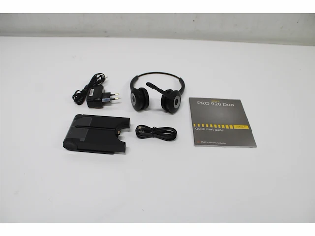 Jabra pro 920 duo headset hoofdband zwart - afbeelding 5 van  5