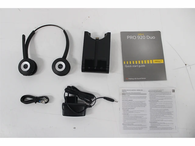 Jabra pro 920 duo headset hoofdband zwart - afbeelding 5 van  5