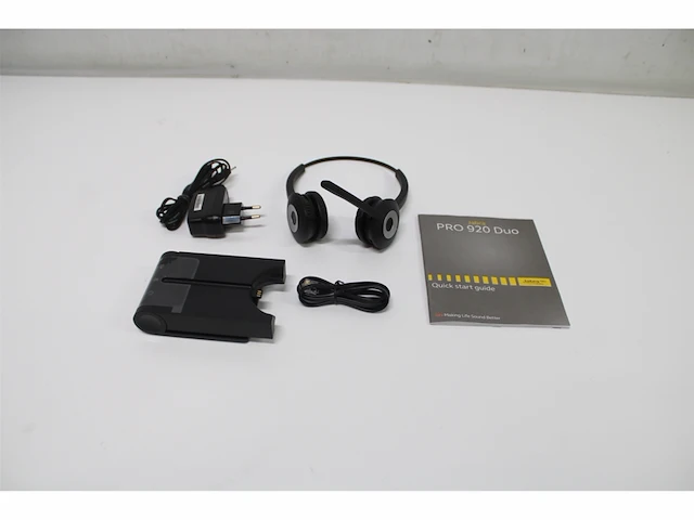 Jabra pro 920 duo headset hoofdband zwart - afbeelding 5 van  5
