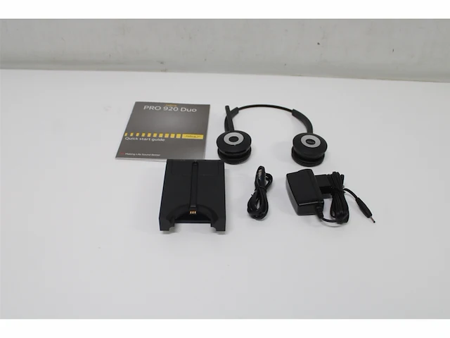 Jabra pro 920 duo headset hoofdband zwart - afbeelding 5 van  5