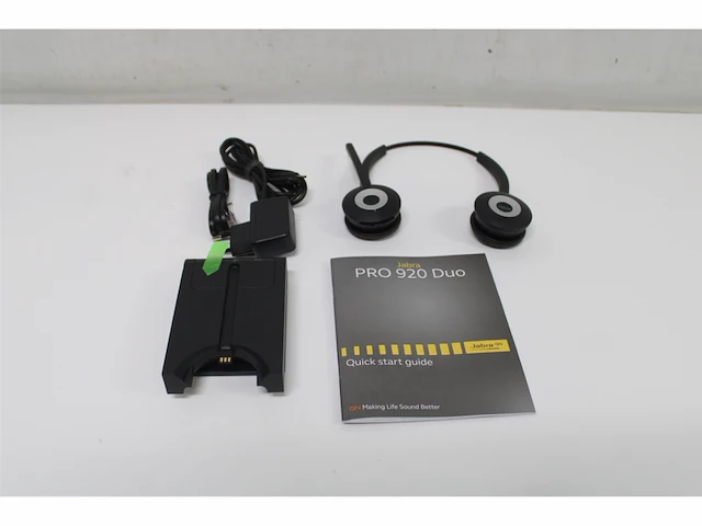Jabra pro 920 duo headset hoofdband zwart - afbeelding 5 van  6