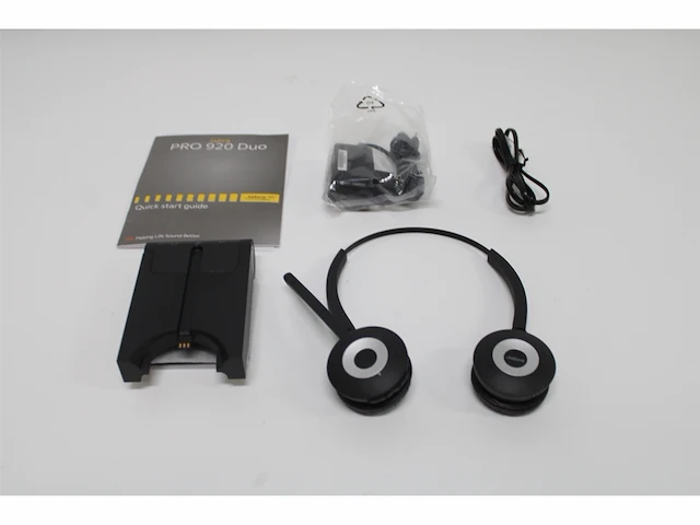 Jabra pro 920 duo headset hoofdband zwart - afbeelding 5 van  5