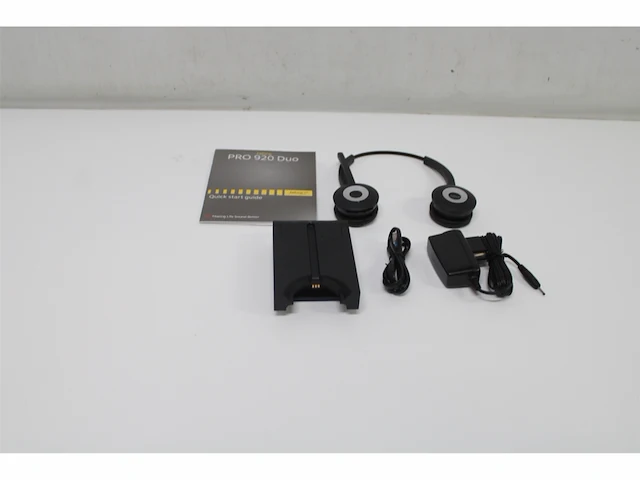Jabra pro 920 duo headset hoofdband zwart - afbeelding 5 van  5
