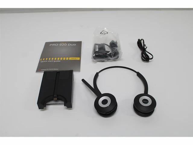 Jabra pro 920 duo headset hoofdband zwart - afbeelding 5 van  5